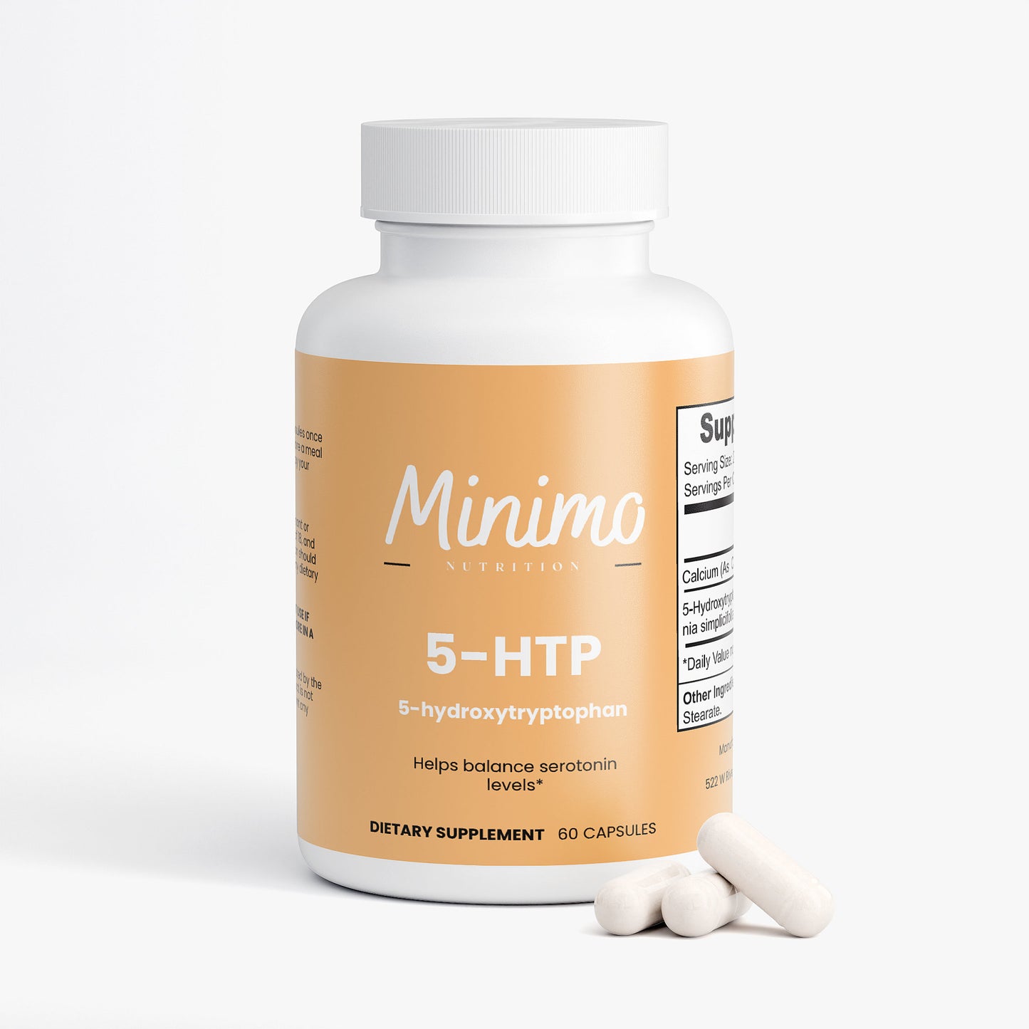 Minimo Nutrition 5-HTP Supplement for Balancing Serotonin Levels & Depression