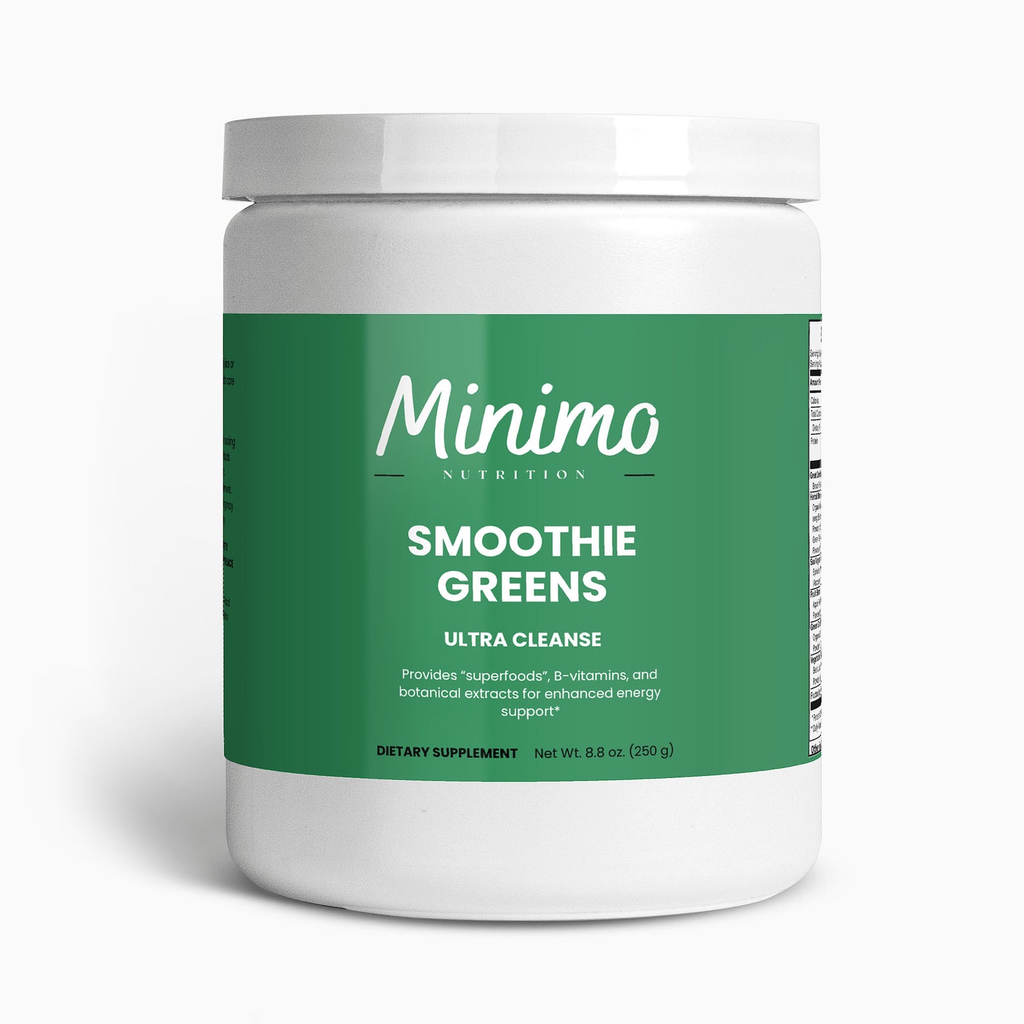 Minimo Nutrition Smoothie Greens Supplement for Superfoods and Vitamins