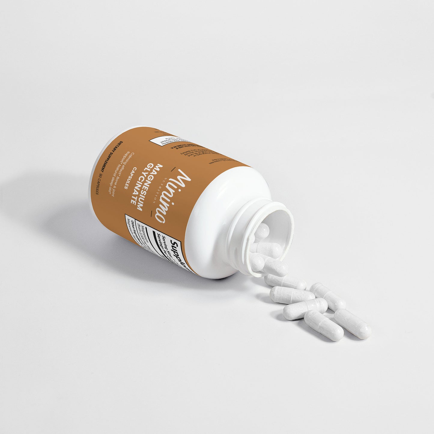 Minimo Nutrition Magnesium Glycinate Supplement for Calming, Sleep Aid, and Bone & Joint Support