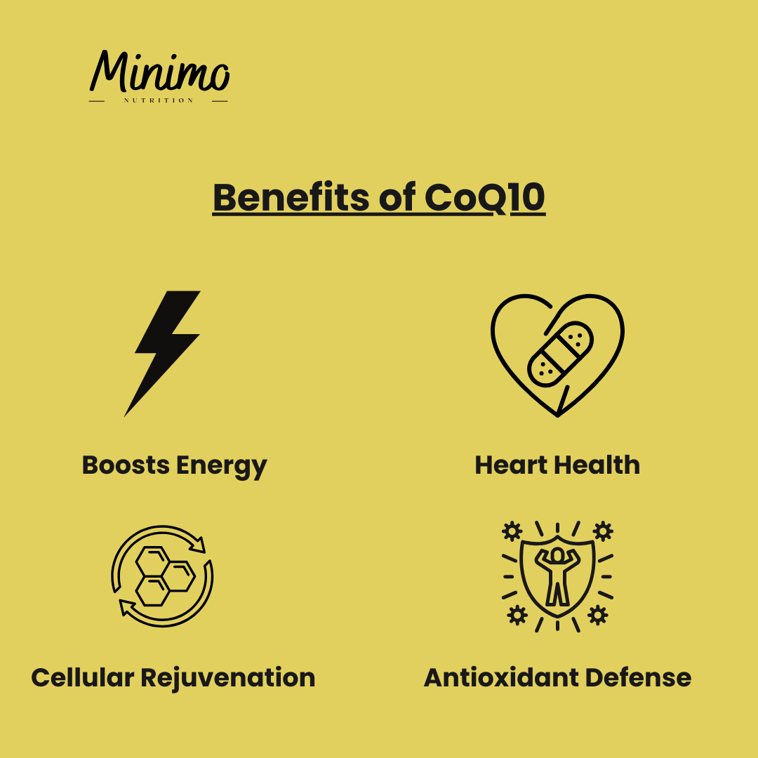Minimo Nutrition CoQ10 Ubiquinone Supplement Benefits