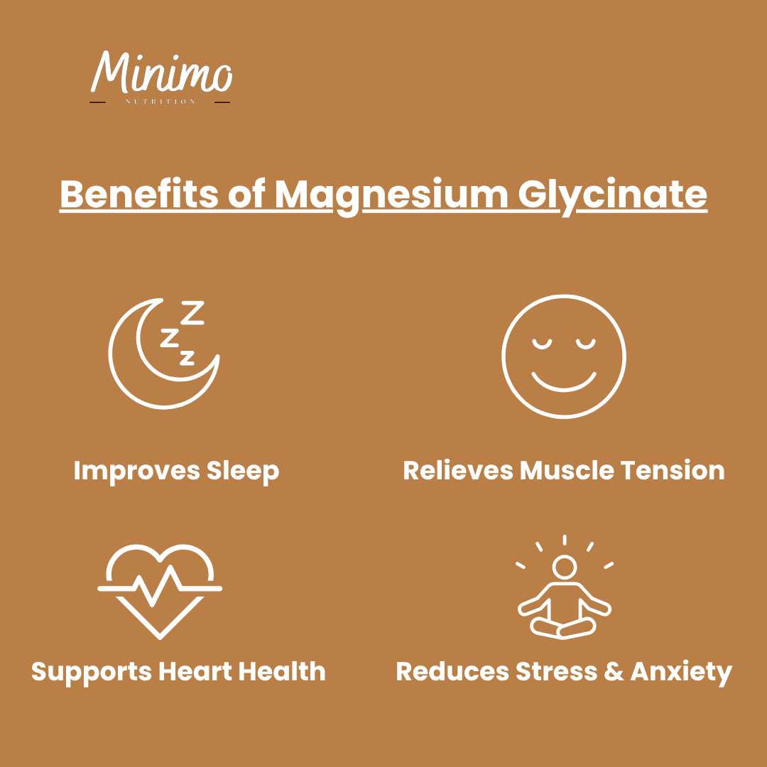 Minimo Nutrition Magnesium Glycinate Supplement Benefits
