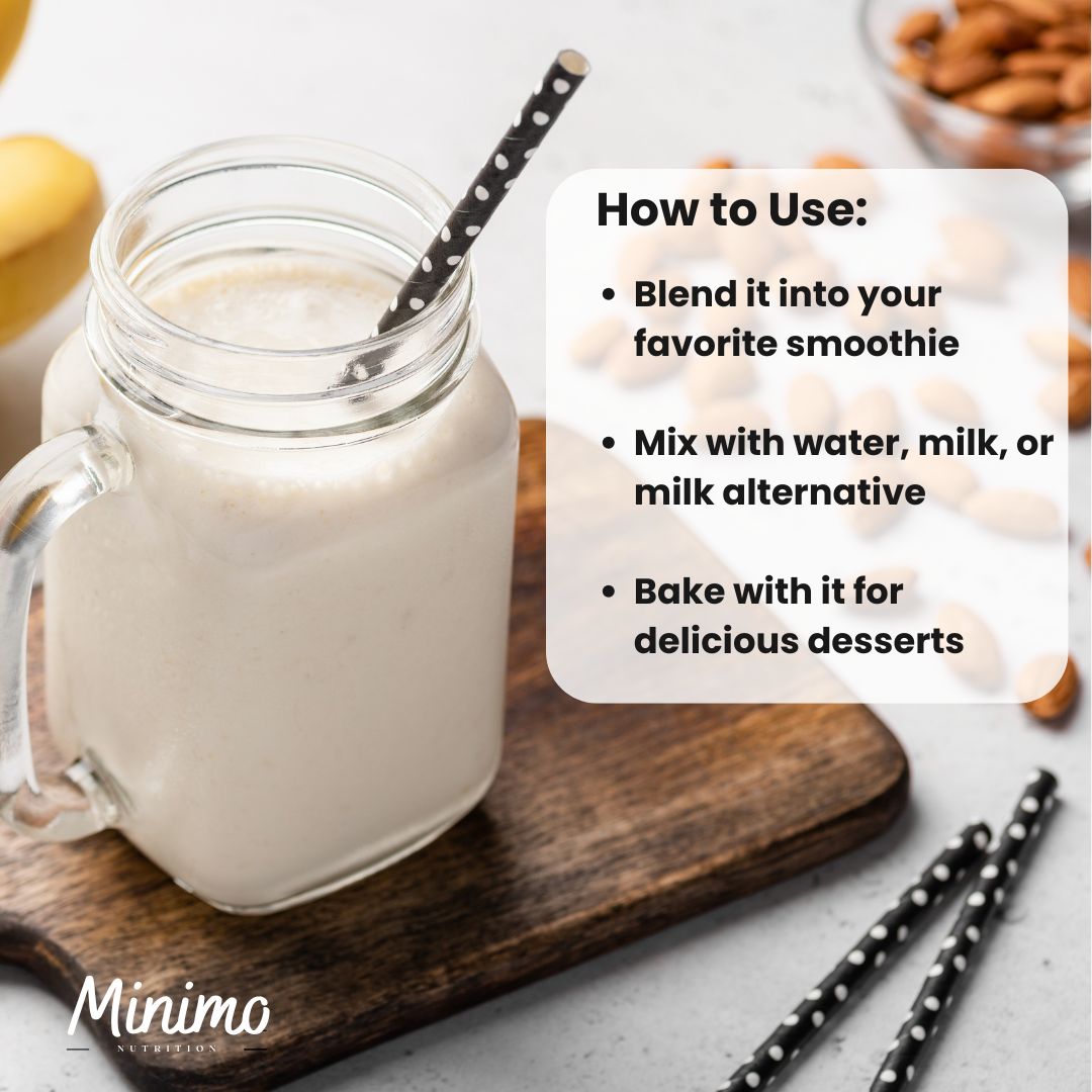 Minimo Nutrition Vanilla Whey Isolate Protein Powder No Seed Oils No Sucralose No Added Sugar