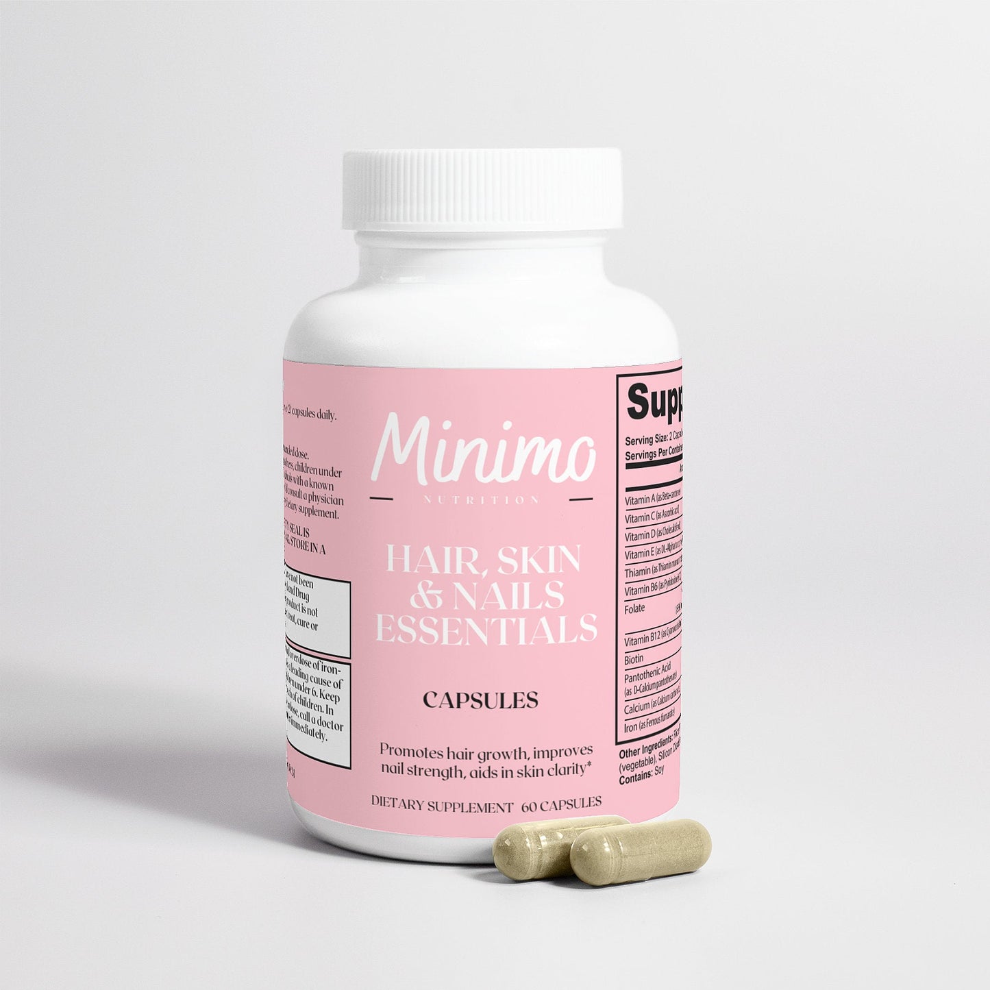Minimo Nutrition Hair, Skin and Nails Essentials, 60 ct.