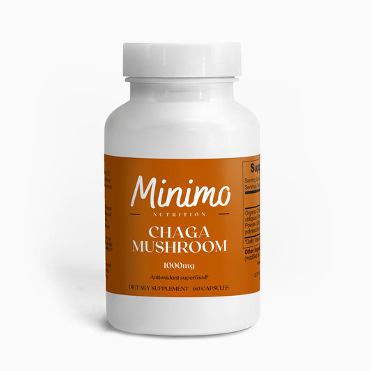 Minimo Nutrition Organic Chaga Mushroom, 60 ct.