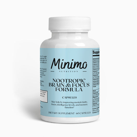 Minimo Nutrition Nootropic Brain & Focus Formula, 60 ct. Supplements