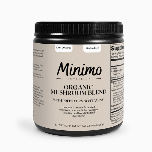 Minimo Nutrition Organic Mushroom Blend, 7.4 oz