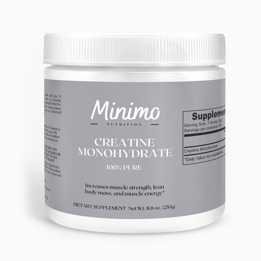 Minimo Nutrition Creatine Monohydrate Powder, 8.8 oz