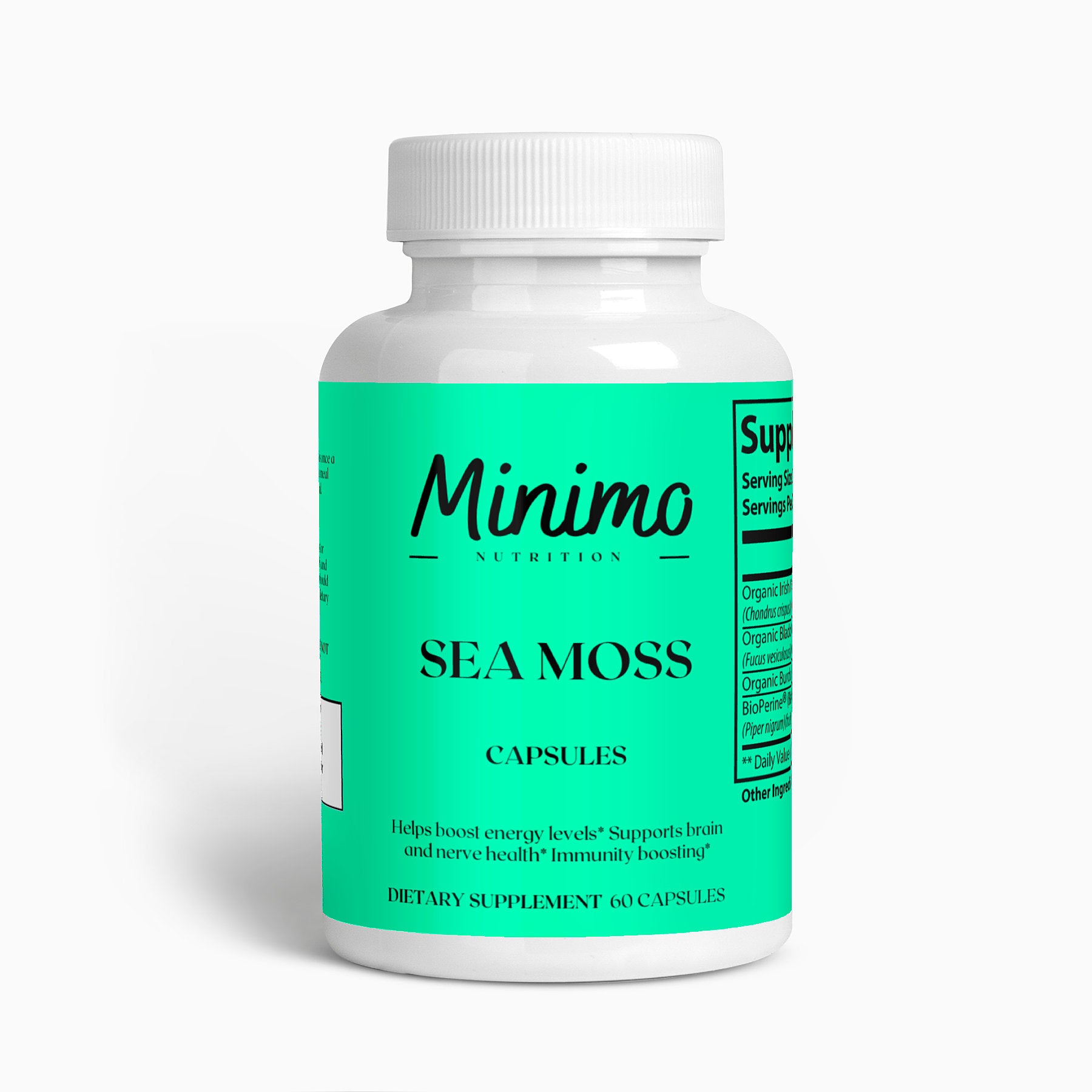 Sea Moss with Bladderwrack and Burdock Root, 60 ct.