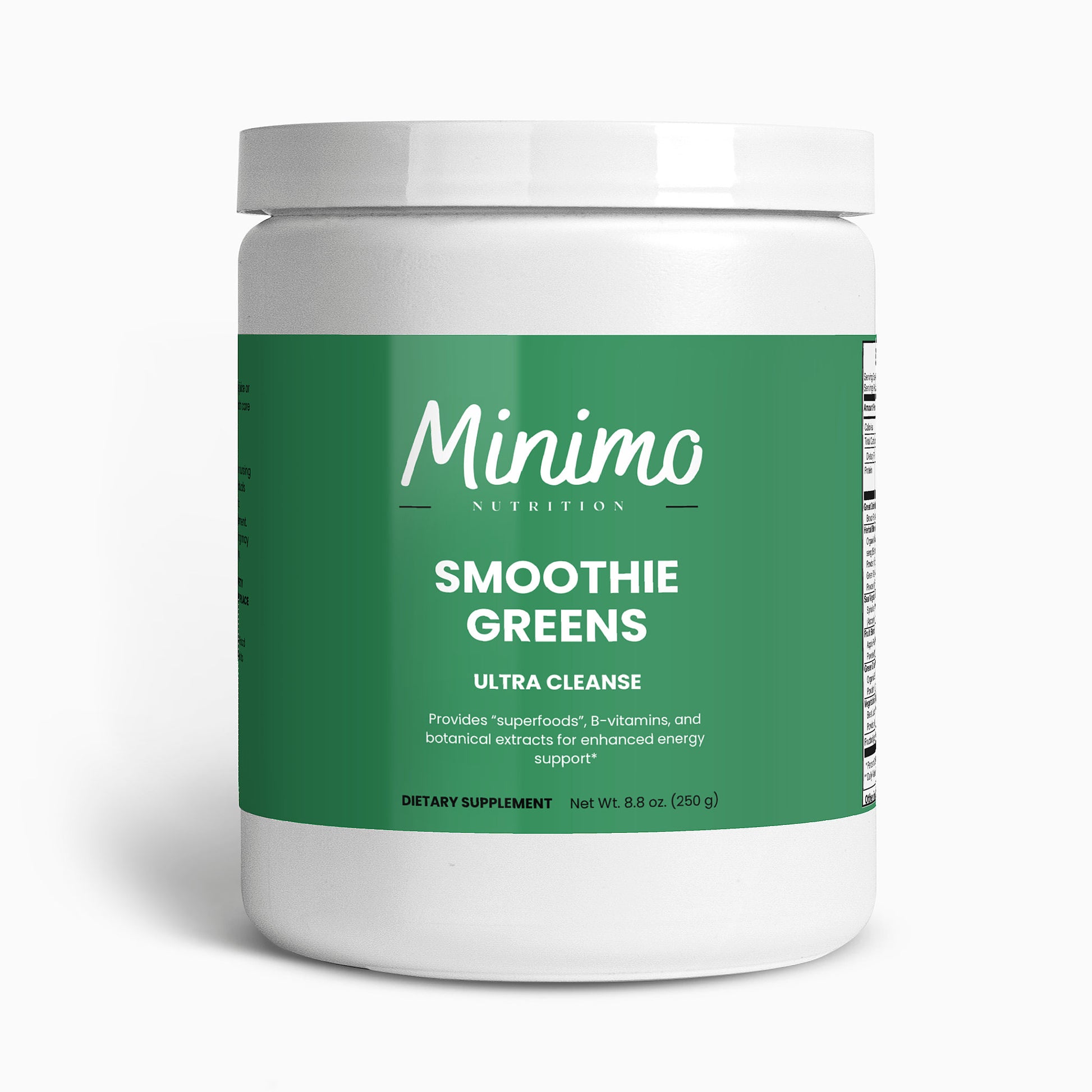 Minimo Nutrition Smoothie Greens Supplement for Superfoods and Vitamins