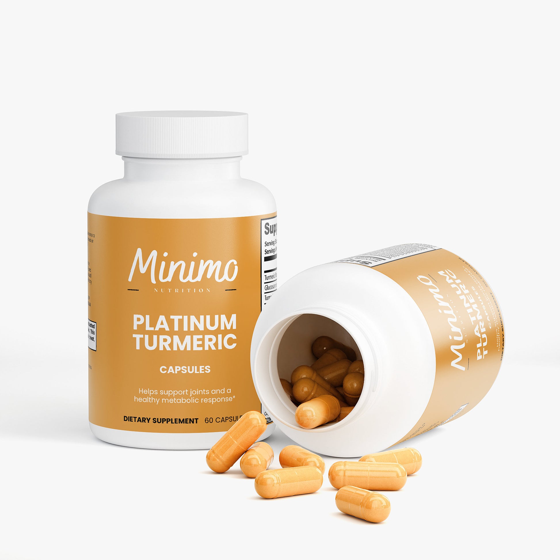 Minimo Nutrition Platinum Turmeric Supplement for Joints & Metabolism