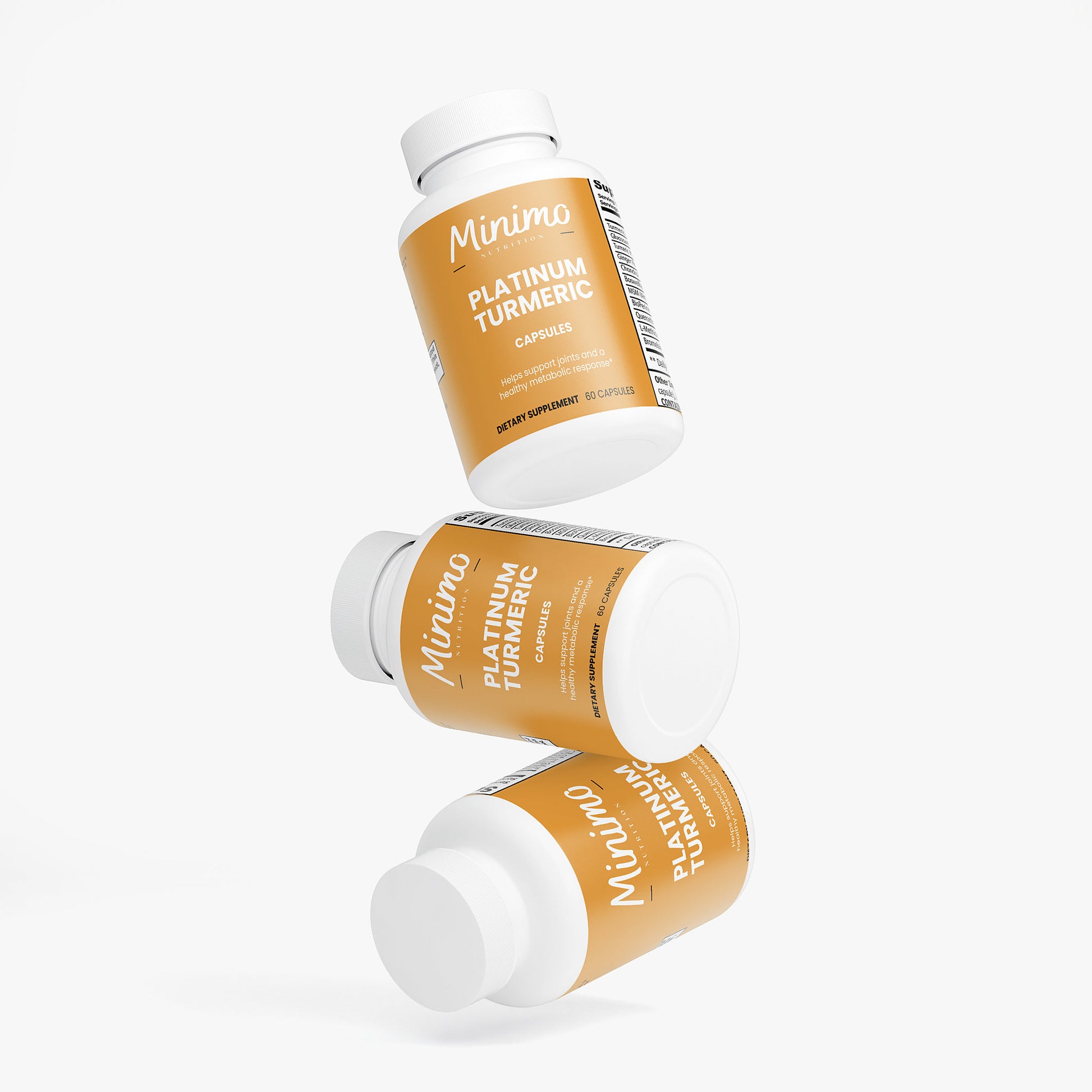 Minimo Nutrition Platinum Turmeric Supplement for Joints & Metabolism