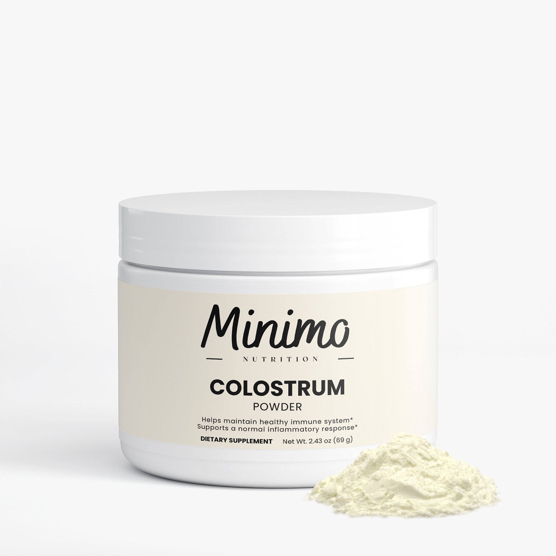 bovine colostrum powder supplement – natural source of IgG antibodies
