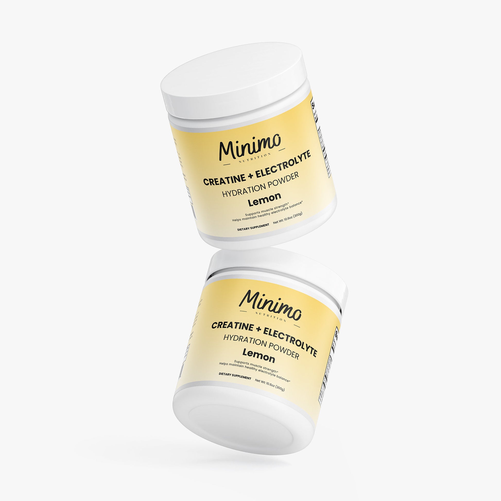 Minimo Nutrition Creatine + Electrolyte Lemon Hydration Powder No Sucralose