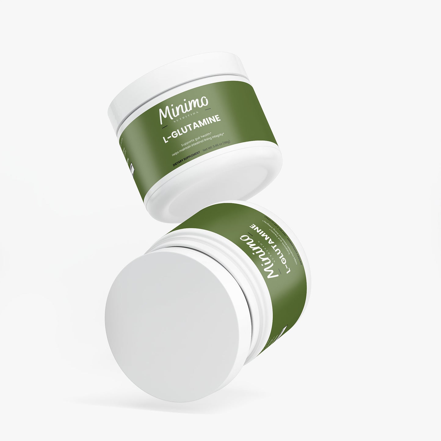 Minimo Nutrition L-Glutamine Powder Supplement for Lean Muscle Mass and Cell Growth