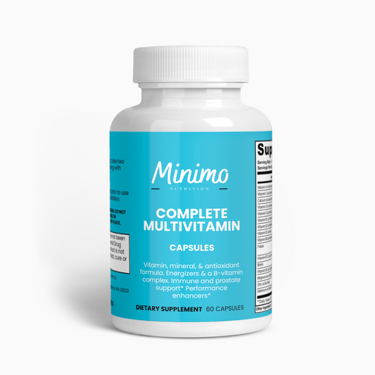 Minimo Nutrition Complete Multivitamin + Immunity Boost Support for Energy, Immunity, and Prostate
