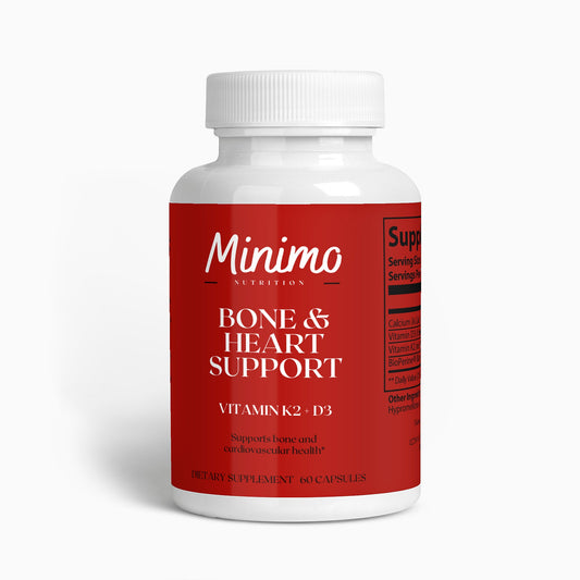 Minimo Nutrition K2 + D3 Bone & Heart Support, 60 ct.